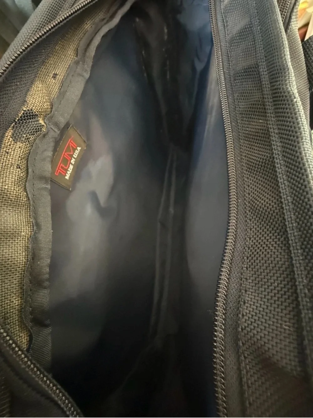 Tumi Men's Nylon Blue Expandable Brief/Laptop Case, Overnight Bag - Picture 9 of 15